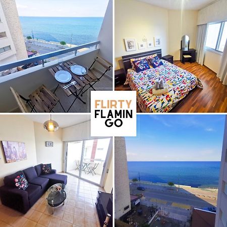Flirty Flamingo Seaview Seafront Apartment لارنكا المظهر الخارجي الصورة